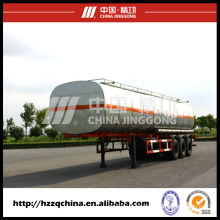 Chinese Manufacturer Offer Carbon Steel Q345 Tank Trailer for Light Diesel Oil Delivery40800L (HZZ9400GYY)